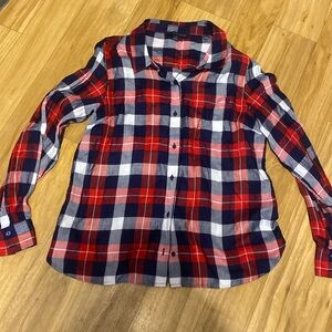 Tommy Hilfiger size Large cotton top; flannel like